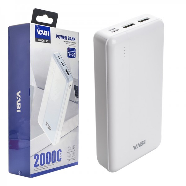 پاوربانک-وابی-vabi-مدل-p2-ظرفیت-20000mah
